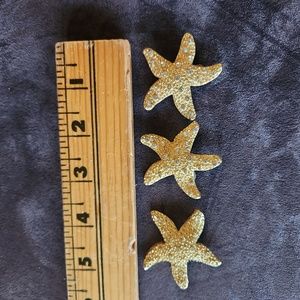 Jewelry set of 3. Clip on earrings with matching pin!